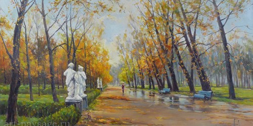 Парковый пейзаж - картины парков и скверов.