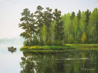 На утренней рыбалке