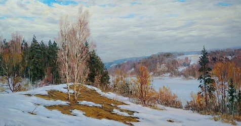 Проталины, вид на Хопылево