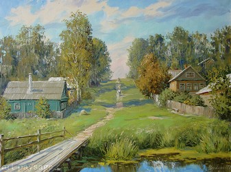 Мостик в селе