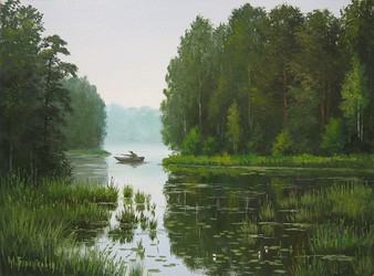 На рыбалке